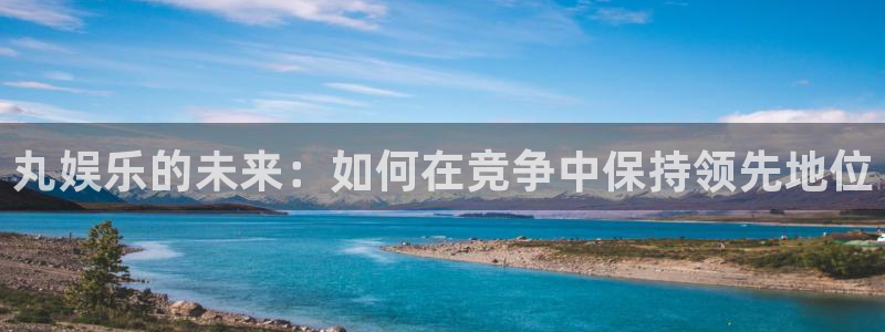 尊龙凯时人生就是搏集团：丸娱乐的未来：如何在竞争中保持领先地位